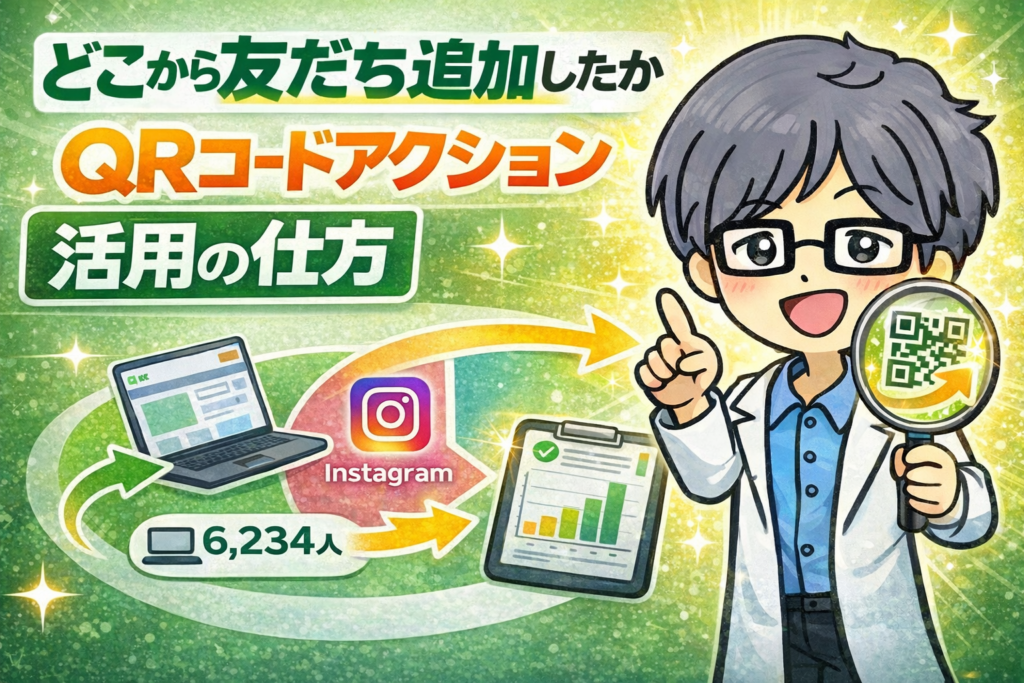 どこから友だち追加したかわかるQRコードアクション活用の仕方｜L Message(エルメ)