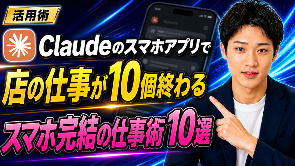 Claudeの使い方｜スマホアプリでできること10選【店舗・中小向け】