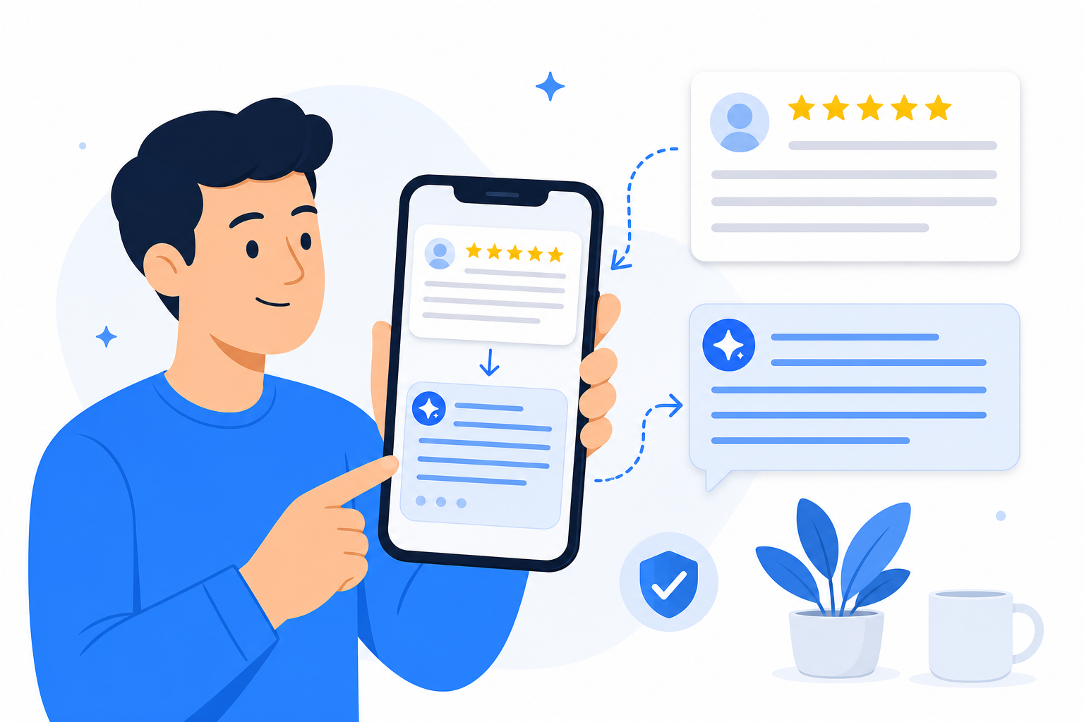 Googleの口コミに返信する文章を書く