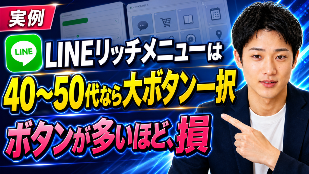 LINEリッチメニューカスタマイズ｜年齢層別ボタン設計の手順