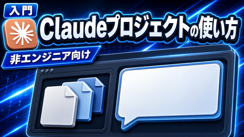 Claudeプロジェクトの使い方【4ステップ】非エンジニアでも自社の資料をAIに読ませる