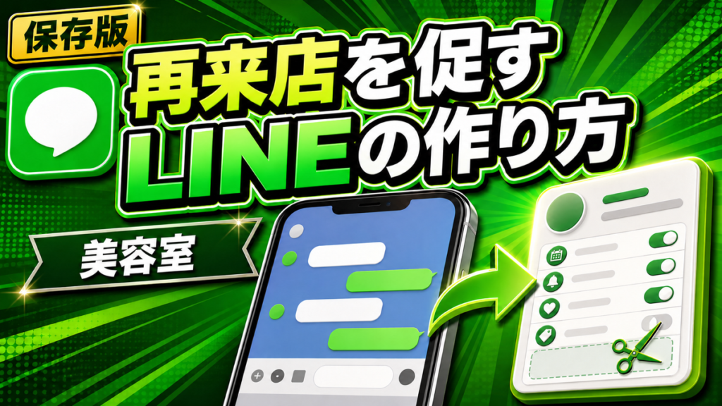 美容室でリピートしない理由｜2回目の来店を作るLINE設計